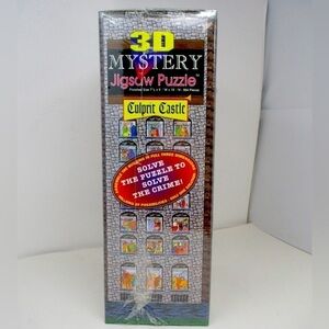 3-D vintage mystery puzzle Castle Culprit game family fun medieval murder